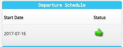 Scheduled Departures Available