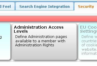 Selecting Administration Access
