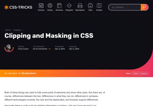 Clipping and Masking in CSS