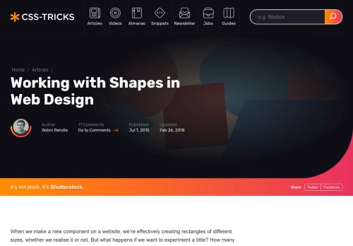 Working with Shapes in Web Design