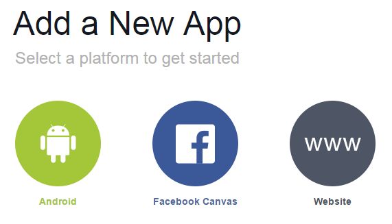 Add a web based facebook app