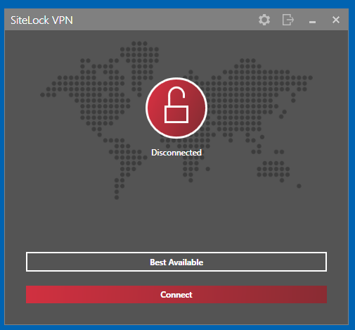 SiteLock VPN authenticated
