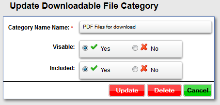 Edit File Categories
