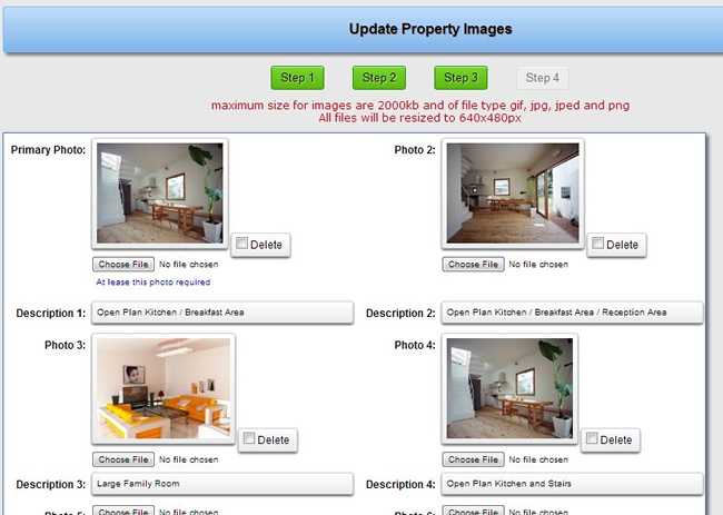 Update property on XMS Realty Step 4