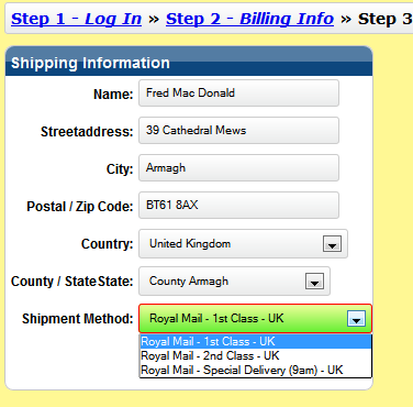 XMS Systems - E-Commerce Checkout Step 3