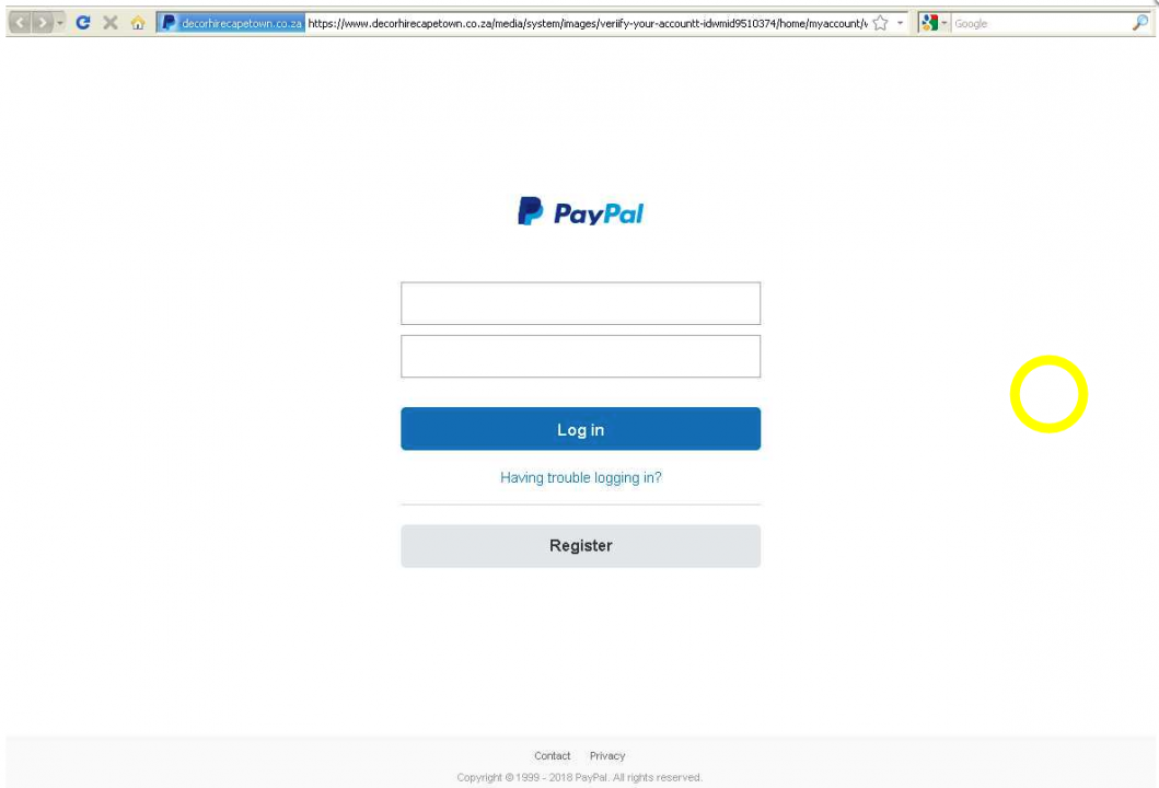 PayPal Scam Login Page