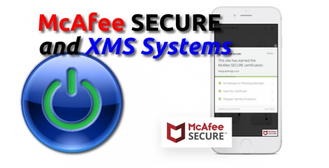 Intergrate McAfee SECURE badge into XMS Systems
